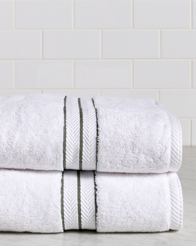 Superior Solid Long-staple Combed 2pc Bath Towel Set