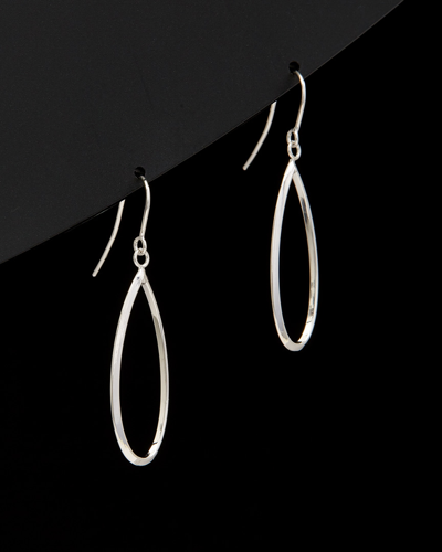 Italian Gold 14k  Oval Drop Earring In Nocolor