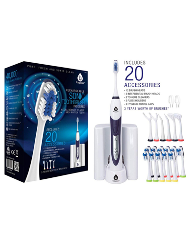 Pursonic S520 White Ultra High Powered Sonic Electric Toothbrush With Dock Charger