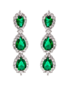 Eye Candy La Luxe Collection Cz Tier Drop Earrings