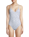 DOLCE VITA STRIPED ONE-PIECE