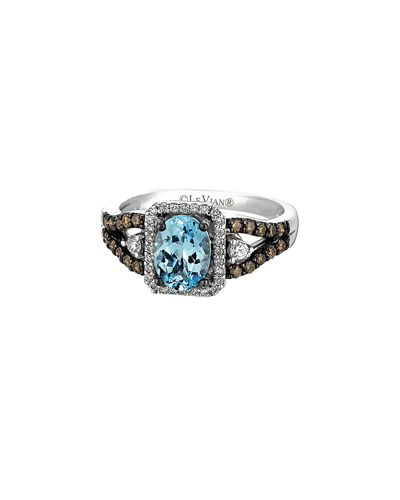 Le Vian 14k 1.47 Ct. Tw. Diamond & Aquamarine Ring In Nocolor