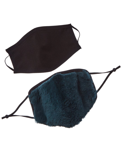 Adrienne Landau 2pc Face Warmer & Cloth Face Mask Set In Green