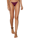 Vix Solid Bondi Detail Bikini Bottom In Red