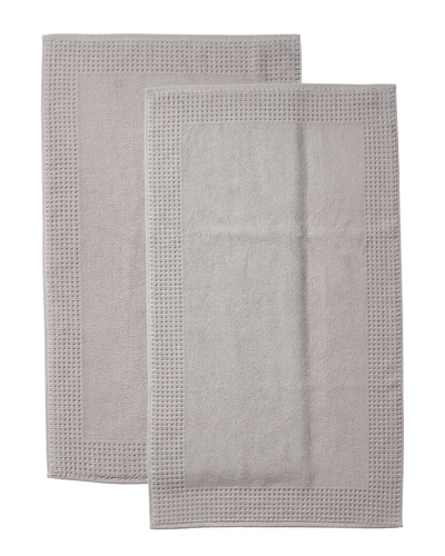 APOLLO TOWELS APOLLO TOWELS TURKISH WAFFLE TERRY SET OF 2 BATH MATS