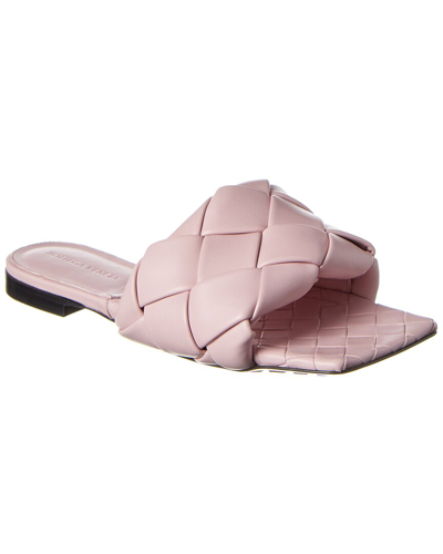 Bottega Veneta 10mm Lido Leather Slide Flats In Nocolor