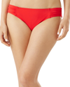 Tommy Bahama Pearl Side Shirred Hipster In Red