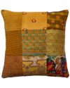 MELANGE MÉLANGE HOME TOE OVERDYE KANTHA PILLOW COVER