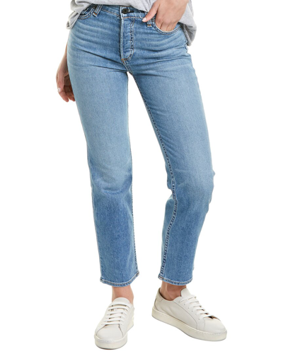 Askk Ny West High-rise Straight Jean In Blue
