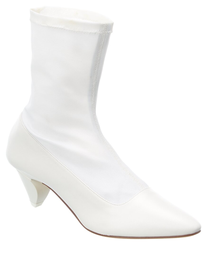 Gray Matters Annastar Leather & Mesh Boot In White
