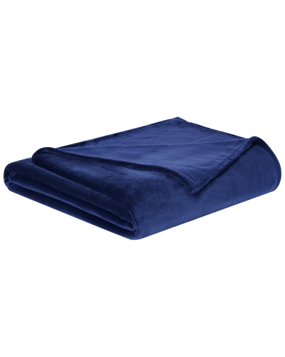 Truly Soft Velvet Plush Throw In Navy