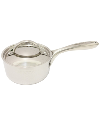 Berghoff Hammered Tri-ply 5.5in Covered Saucepan In Nocolor