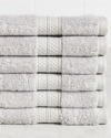 SUPERIOR RAYON FROM BAMBOO BLEND SOLID 6PC HAND TOWEL SET