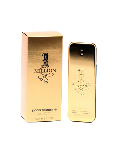 Rabanne Paco  Men's One Million 3.4oz Eau De Toilette Spray In Multicolor