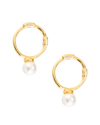 EYE CANDY LA EYE CANDY LA LUXE COLLECTION 24K PLATED CZ LITA HUGGIE EARRINGS