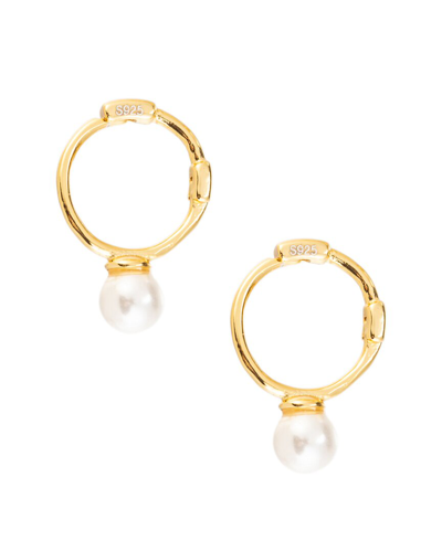 Eye Candy La Luxe Collection 24k Plated Cz Lita Huggie Earrings In Nocolor