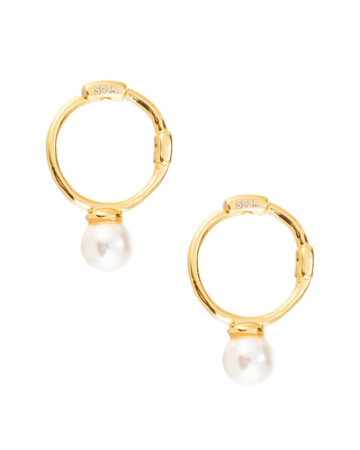 Eye Candy La Luxe Collection 24k Plated Cz Lita Huggie Earrings In Neutral