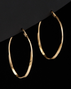 ITALIAN GOLD 14K ITALIAN GOLD ROUND HOOPS