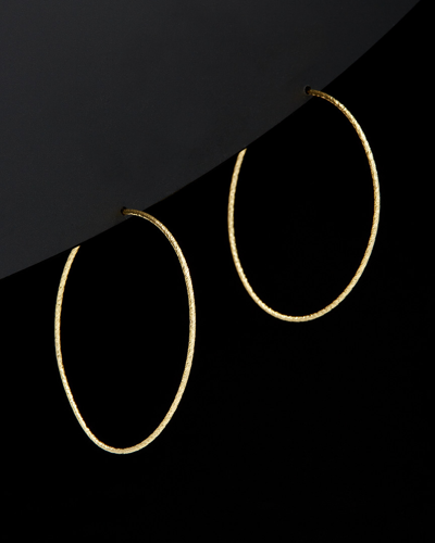 Italian Gold 14k  Endless Hoops In Nocolor