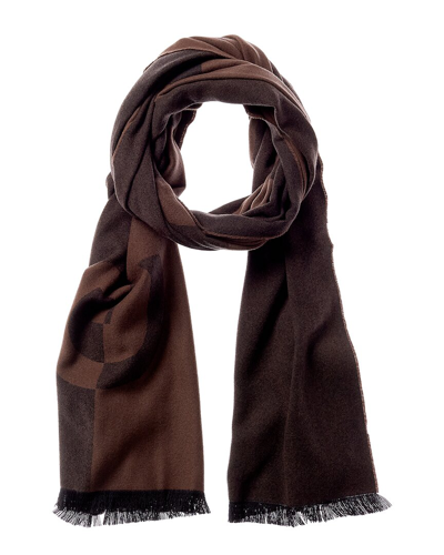 Givenchy Wool & Cashmere-blend Scarf In Brown