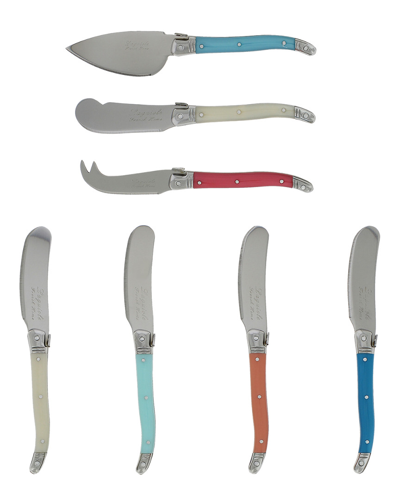 French Home Laguiole 7pc Cheese Knife & Spreader Set In Nocolor
