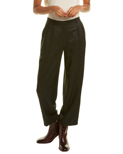 Theory Sleek Crop Trouser In Green