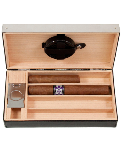 Bey-berk Leather 4-cigar Holder
