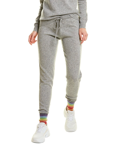 Mt Cara Rainbow Cuff Jogger In Grey