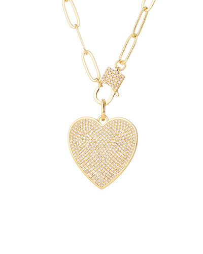 Eye Candy La Luxe Collection Cz Heart Necklace In Nocolor