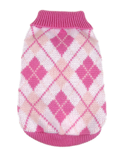 Pet Life Argyle Style Ribbed Fashion Pet Sweater In Nocolor