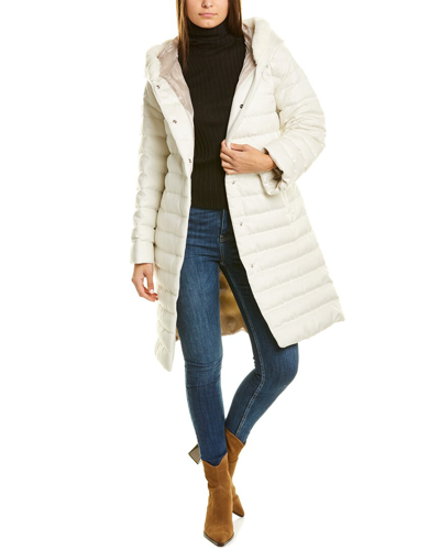 Herno Cashmere & Silk-blend Parka In White