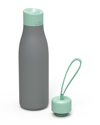 Berghoff Leo To Go Thermal/insulated Flask With 2 Lids Pink In Grey