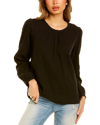 LILLA P SHIRRED SLEEVE TOP