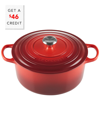 Le Creuset 7.25qt Signature Round Cast Iron Dutch Oven With $46 Credit In Nocolor