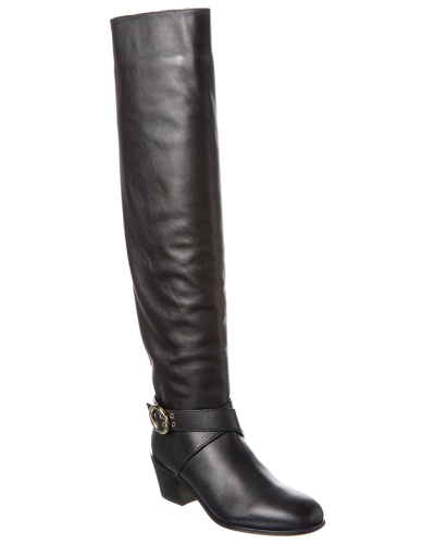 Jimmy Choo Beca Leather Tall Boot In Black