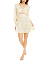 To My Lovers Cutout Mini Dress In Yellow