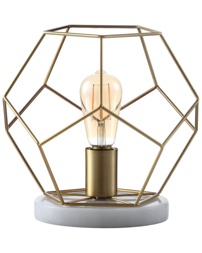 Jonathan Y James 10in Metal Marble Led Table Lamp