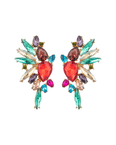 Eye Candy La Art Gala Crystal Rainbow Drop Earrings In Nocolor