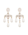 Eye Candy La Cz Roman Cross Dangle Earrings
