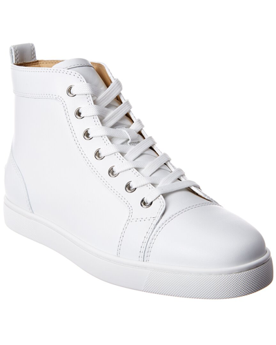Christian Louboutin Louis Leather High-top Sneaker In White