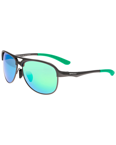 Breed Men's Jupiter 53mm Polarized Sunglasses In Green,gunmetal