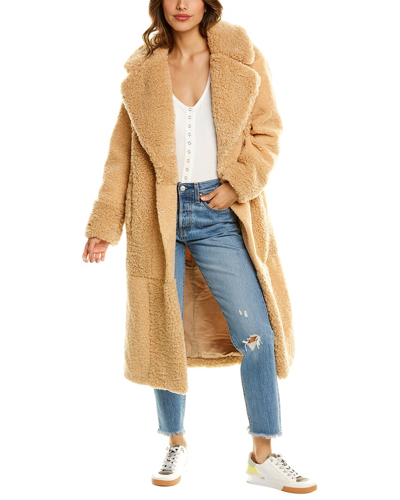 A.l.c Stanford Faux Shearling Coat In Brown