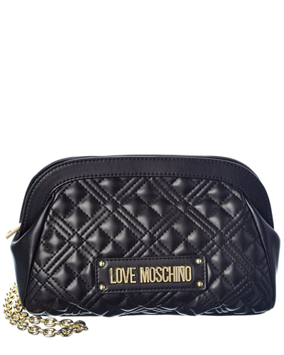 Love Moschino Quilted Clutch In Black
