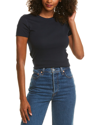 Three Dots Womens Crewneck Short Sleeve T-shirt In Blue
