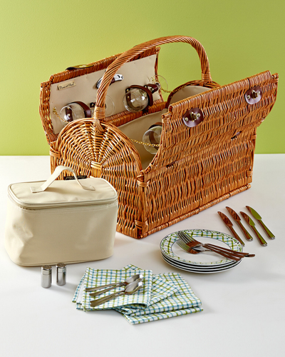 Picnic At Ascot Yorkshire Picnic Basket For 4 In Multicolor
