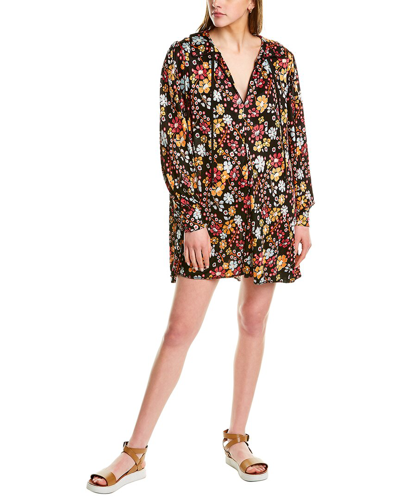 Free People Daisy Jane Floral Mini Dress In Black In Nocolor