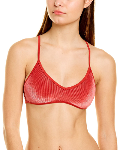 Onia Ava Bikini Top In Red