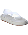 Gianvito Rossi Woman Sandals Transparent Size 9 Textile Fibers In White
