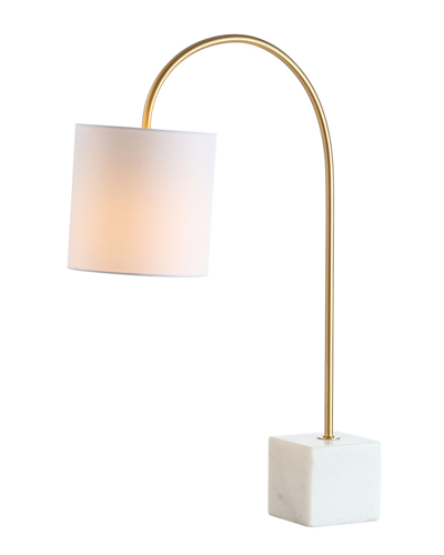 Jonathan Y Designs Fisher 25in Marble & Brass Table Lamp By