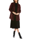 Theory Clairene New Divide Wool-cashmere Jacket In Red